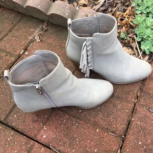 Sam Edelman Circus Leather Fringe Booties Sz 10M